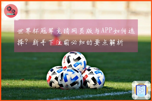 世界杯冠军竞猜网页版与APP如何选择？新手下注前必知的要点解析